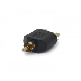 Adaptador Plug RCA Duplo para Plug RCA - JD-W8021 - Jinda