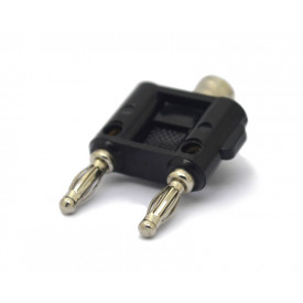 Adaptador BNC Fêmea para Plug Banana com Derivação 4MM - JD15-BP088 - Jinda