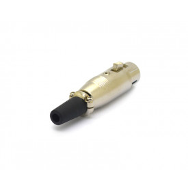 Conector Canon 4 Vias Fêmea - JL33007B - Jiali