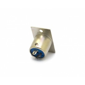 Conector XLR Macho Solda Fio Para Painel 3 Pinos JL33039 - Jiali