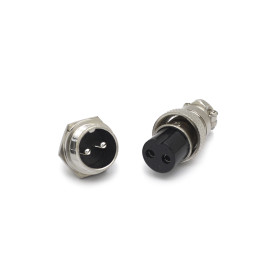 Conector Mike Macho para Painel e Fêmea para Cabo M16 - 2 a 8 Vias - JL33053/JL33054