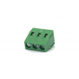 Conector Verde Multipolar KF-128 de 3 Vias - Passo 5,0mm - Jinda