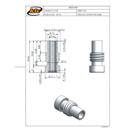 Redutor UHF para cabo RG 58 (23,40MM) - KM-2R - Gav 44 - KLC