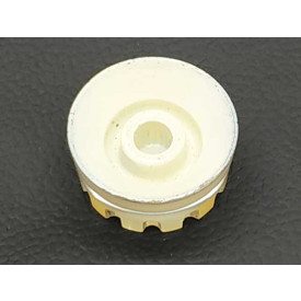 Knob Les Paul Plástico Branco para Eixo Estriado