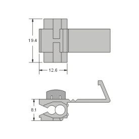 Conector de Derivação Vermelho (22AWG-18AWG) - KW-3N