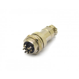 Conector Mike 7 Vias Macho para painel e Fêmea para cabo - LS-3007