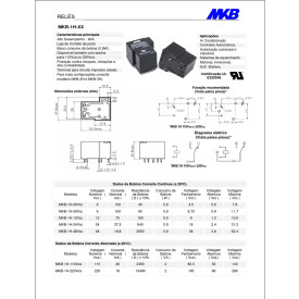 Relé 110VAC MKB-1H