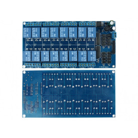 Módulo Relé Driver 16 Canais DC 12V Compatível com Arduino