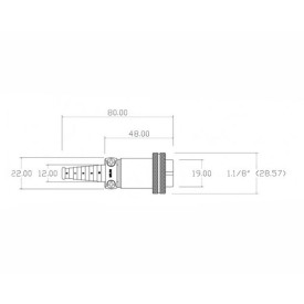 Conector Fêmea para Cabo 20 Vias - PA/PM20P - Melro