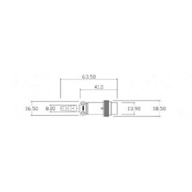 Conector Macho para Cabo 8 Vias - PLD/P8 - Melro