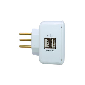 Carregador USB com Tomada e Proteção - Ref. 410