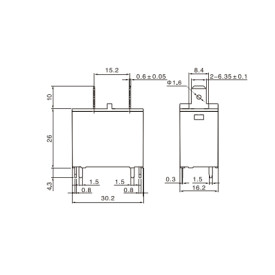 Relé de Potência 20A 12Vdc para Ar Condicionado / Microondas - SFK112DM