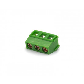 Conector Verde Multipolar WJ127 de 3 Vias - Passo 5,0mm 