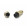 Conector Mike 3 Vias Macho para painel e Fêmea para cabo - LS-3002/3009