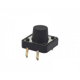 Chave Táctil com 4 Terminais 12x12x8,5mm 180º - KFC-A06