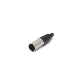 Conector Mini XLR Macho Solda Fio Para Cabo 5 Vias - WTN-11-1328/5P