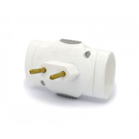 Adaptador de Tomada Benjamim 3 Saídas Tipo T 2P 10A/250V - 1511 - Daneva