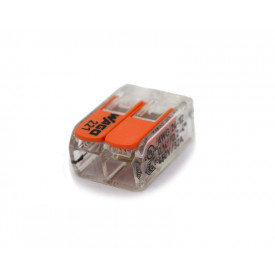 Conector Wago Borne Emenda Para 2 Fios - 221-412 - Wago