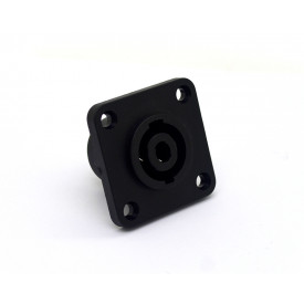 Conector SpeakOn Quadrado Fêmea para Painel 4 Vias - JL33050