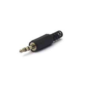 Plug P2 3,5mm Estéreo Preto com Rabicho 3,5mm - 35257