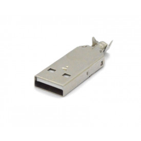 Conector USB A Macho Solda Fio - 3.4.35 
