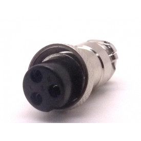 Conector Mike 3 Vias Fêmea JL33053 - Jiali