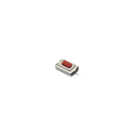 Chave Táctil SMD com 2 Terminais 3x6x2,5mm Vermelho 180º - KFC-A06