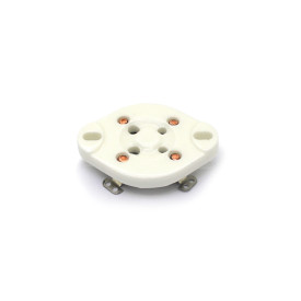 Soquete para Válvula de 4 Pinos Cerâmico (Solda Fio) - 4PIN