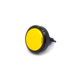Chave Push-Button Reto sem Trava Utilizada em Arcade Fliperama 60mm - 53-037 - Amarelo