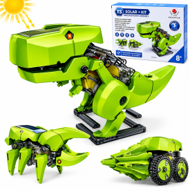 Kit Educacional Robô Solar T3 - 3 EM 1 - Fácil de Montar - WRT007187