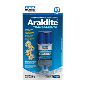 Araldite Adesivo Epóxi Transparente Seringa Blister 6g - Tekbond