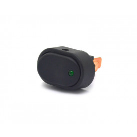 Chave Gangorra / Tecla com 3 Terminais 20A/12Vdc Liga/Desliga com Led Verde - ASW-20D