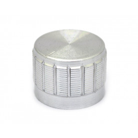 Knob de Alumínio para Potenciômetro de Eixo Estriado - B23x17 - Cromado