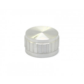 Knob de Alumínio para Potenciômetro de Eixo Estriado - B30x17 - Cromado