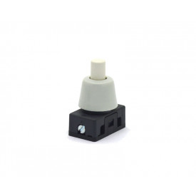 Chave Push-Button com Trava para Painel Liga/Desliga 2A/250V - Cinza - 1185CZ-N