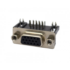 Conector DB15 VGA Fêmea PCI 90°