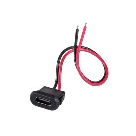 Conector USB-C Fêmea com 2 Fios para Painel