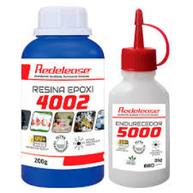Resina 4002 Epoxi Ultra Transparente com Endurecedor 5000 proteção UV 292g - Redelease