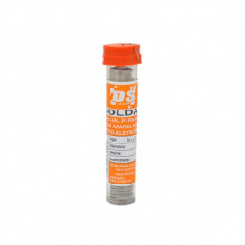 Estanho para Solda 183MSx0.5 63x37 diâmetro de 0.5mm Tubinho de 25g - DS Tools