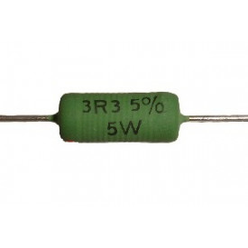 Resistor de Fio 5 Watts AC05 5% de tolerância - 0.22 Ω à 27K Ω