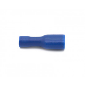 Terminal Faston Fêmea Totalmente Isolado em PVC 16-14 AWG 1.1 á 2.5mm Azul - FE1614-1TI - Eletro Service