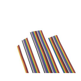 Cabo Flat Colorido 26AWG - de 4 a 26 Vias - Preço Por Metro