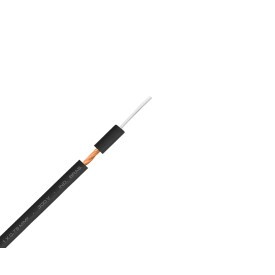 Cabo Guitarra Espiral 1x0.75mm - Preto - Mult Cabo - Rolo com 100 Metros