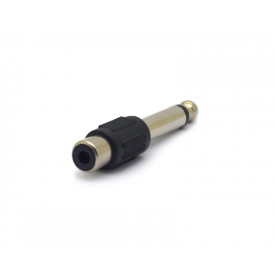 Adaptador Plug P10 6,35mm Mono para Jack RCA - JD15-3081 - Jinda