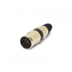 Conector Canon Macho 4 Vias - JD15-3503B - Jinda