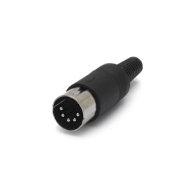 Conector Din JL21320/5P 5 Pinos 180° com Rabicho  - Jiali