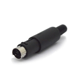 Conector Mini Din Macho JL21323/6P 6 Pinos Com Rabicho  - Jiali