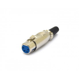 Conector Canon 4 Vias Fêmea - JL33007B - Jiali