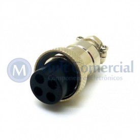 Conector Mike 4 Vias Fêmea JL33053 - Jiali