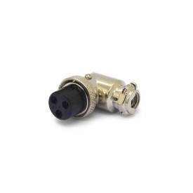 Conector Mike 3 Vias 90º Fêmea JL33056 - Jiali